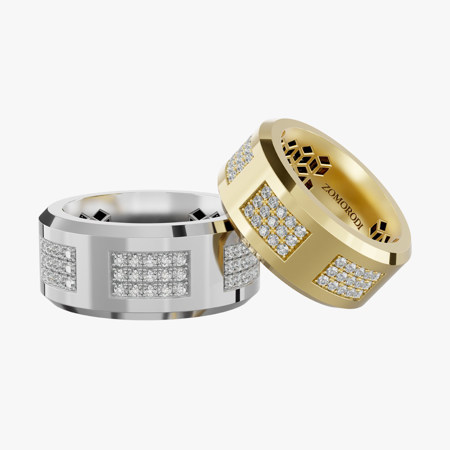 Midas Diamond Matching Wedding Rings